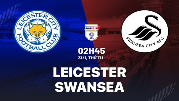 Nhận định bóng đá Leicester vs Swansea 2h45 ngày 31/1 (Hạng nhất Anh 2023/24). phân tích chi tiết về trận đấu Leicester vs Swansea giải Hạng Nhất Anh (Championship) đêm nay. Hãy đến iBet1668 soi kèo bóng đá để biết thêm thông tin nhé .