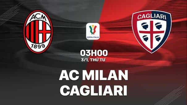 Nhận định bóng đá trận đấu Milan vs Cagliari trong khuôn khổ Vòng 1/8 giải Coppa Italia 2023/24 diễn ra vào lúc 03h00 ngày 3/1 phân tích thông tin lực lượng, đội hình dự kiến, soi kèo nhà cái, dự đoán tỉ số. Hãy đến iBet1668 soi kèo bóng đá để biết thêm thông tin nhé .