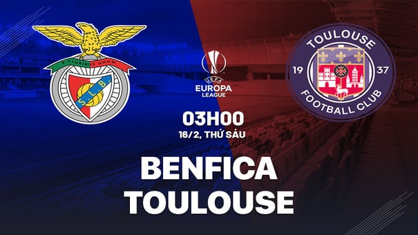 Benfica vs Toulouse lúc 3h00 ngày 16/2 (Playoff vòng 1/8 cúp C2/Europa League 2023/24) . Hãy đến iBet1668 soi kèo bóng đá để biết thêm thông tin nhé .