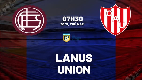 Nhận định bóng đá Lanus vs Union 7h30 ngày 28/3 (Argentina Copa de la Liga 2024). Hãy đến iBet1668 soi kèo bóng đá để biết thêm thông tin nhé .