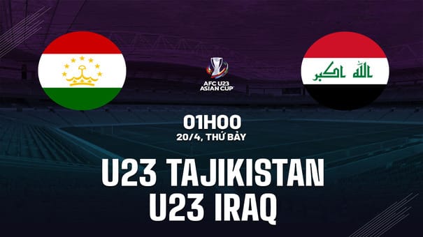 Nhận định bóng đá U23 Tajikistan vs U23 Iraq 1h00 ngày 20/4 (VCK U23 châu Á 2024). Hãy đến iBet1668  soi kèo bóng đá để biết thêm thông tin nhé .